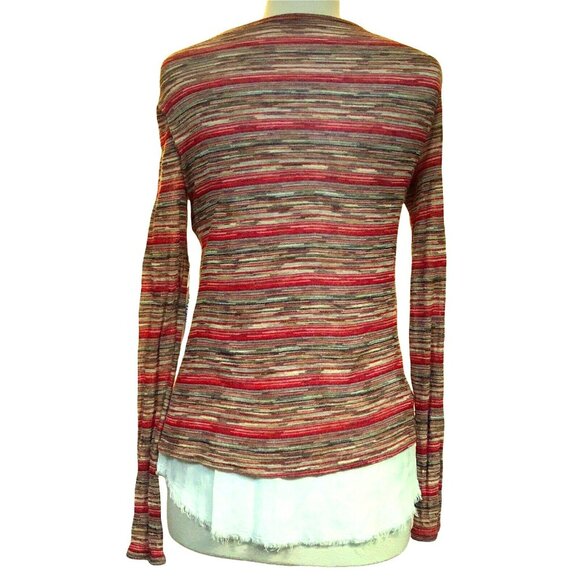 Bailey 44 Multicolor Sweater Top Shoot from the Hip Layered Look Slim Fit Sm NEW - Picture 4 of 7